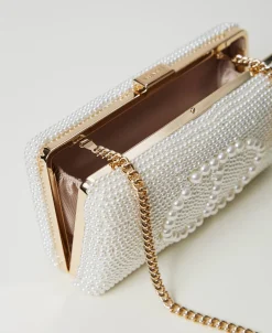 Pochette Avec Perles Et Oval T