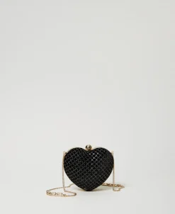 Pochette «Coup De Cœur» En Velours Brodé
