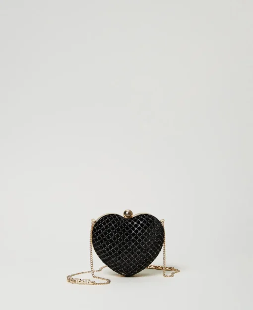 Pochette «Coup De Cœur» En Velours Brodé