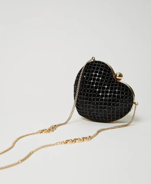 Pochette «Coup De Cœur» En Velours Brodé