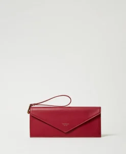 Pochette En Cuir Avec Logo
