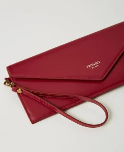 Pochette En Cuir Avec Logo
