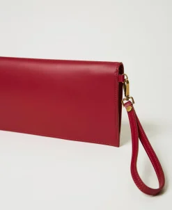 Pochette En Cuir Avec Logo