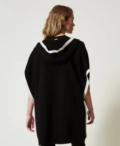 Poncho En Maille Avec Poches