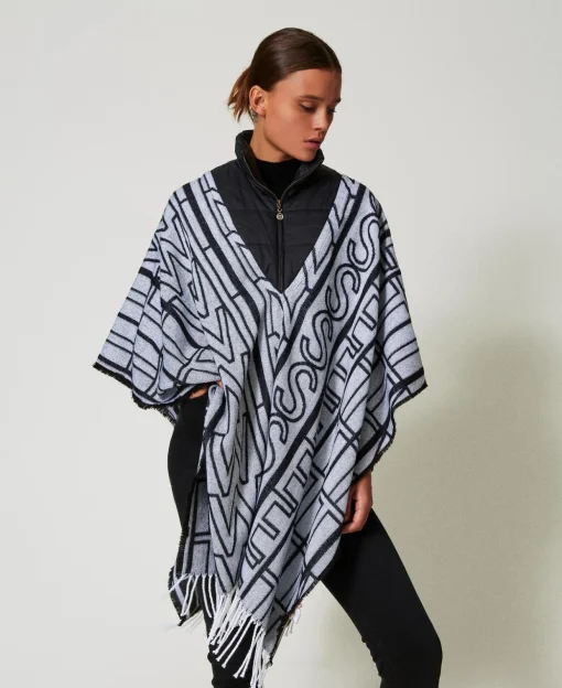 Poncho Jacquard Avec Logo