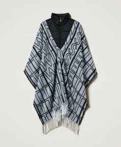 Poncho Jacquard Avec Logo