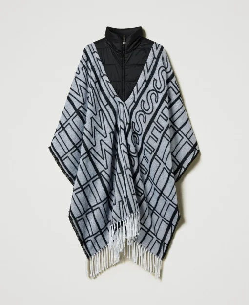Poncho Jacquard Avec Logo