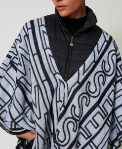Poncho Jacquard Avec Logo