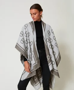 Poncho Jacquard Avec Oval T