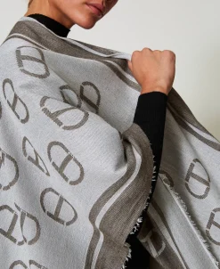Poncho Jacquard Avec Oval T