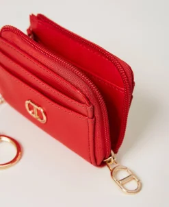 Porte-carte Avec Fermeture éclair Et Anneau Porte-clés