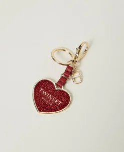Porte-clés En Cœur Avec Logo Et Strass