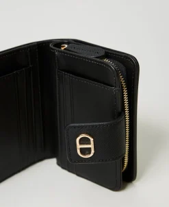 Portefeuille Avec Fermeture éclair Et Bouton Oval T