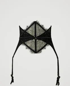 Porte-jarretelles En Dentelle Et Tulle