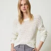 Pull Ajouré Avec Sequins