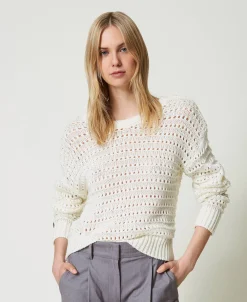 Pull Ajouré Avec Sequins