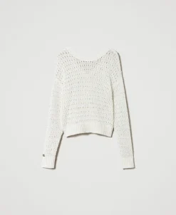 Pull Ajouré Avec Sequins