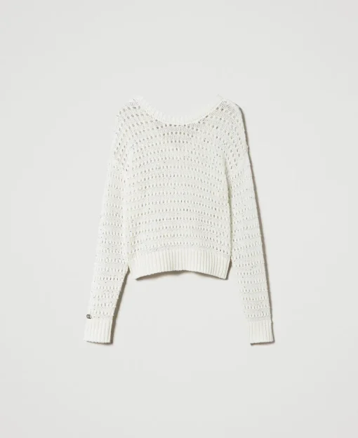 Pull Ajouré Avec Sequins