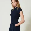 Pull Ajusté Avec Côtes Décoratives