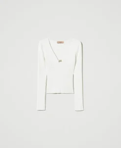 Pull Ajusté Avec Logo Oval T