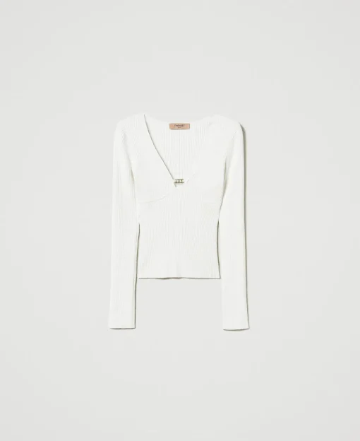 Pull Ajusté Avec Logo Oval T