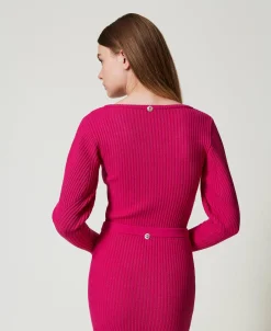 Pull Ajusté Côtelé
