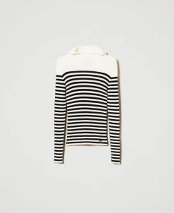 Pull Ajusté Rayé