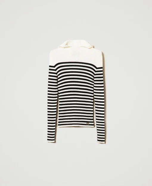 Pull Ajusté Rayé