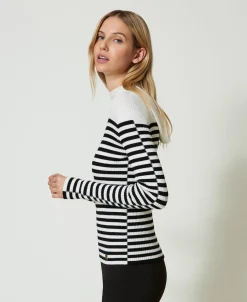 Pull Ajusté Rayé
