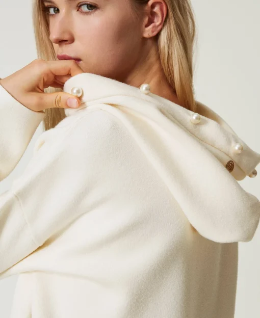 Pull Avec Capuche Et Perles
