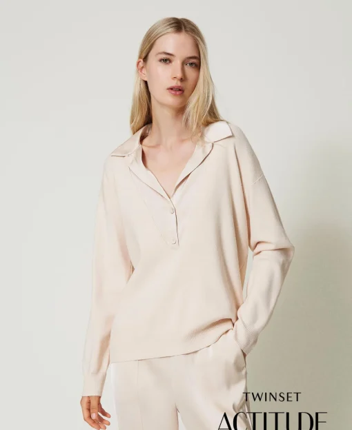 Pull Avec Col En Satin