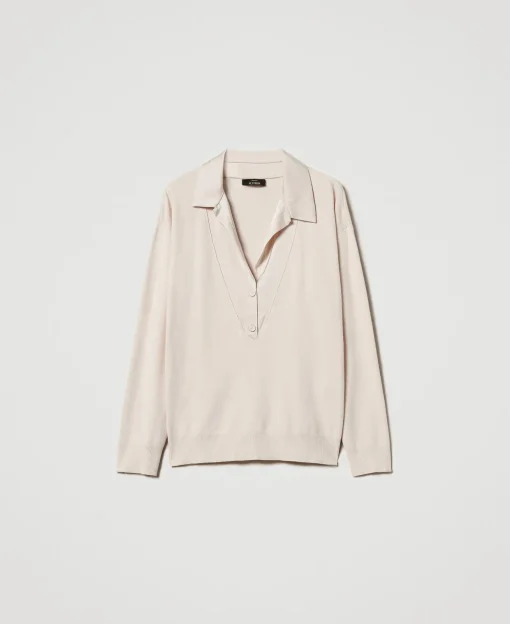 Pull Avec Col En Satin