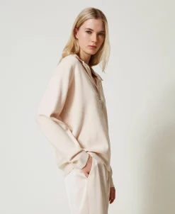 Pull Avec Col En Satin