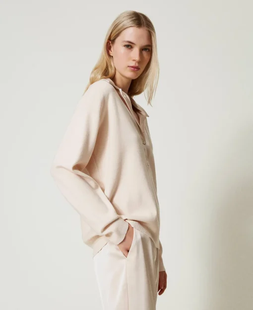 Pull Avec Col En Satin