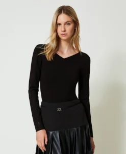Pull Avec Strass Dégradés