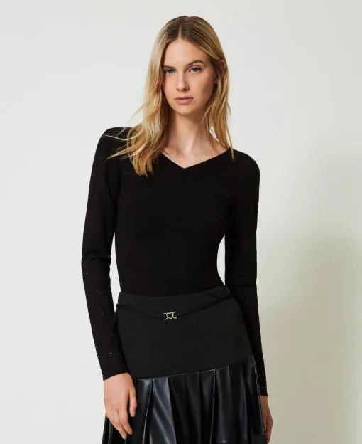 Pull Avec Strass Dégradés
