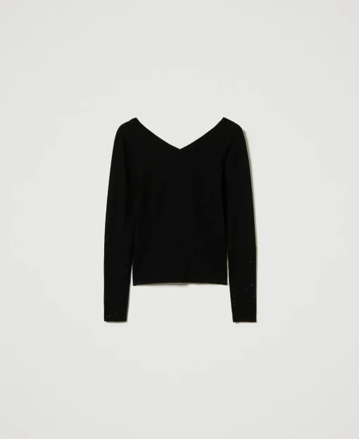 Pull Avec Strass Dégradés