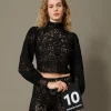 Pull Boxy En Crochet Floral