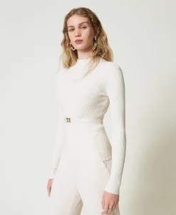 Pull Col Montant Avec Ceinture
