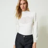 Pull Col Montant Avec Finition Oval T