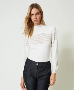 Pull Col Montant Avec Finition Oval T