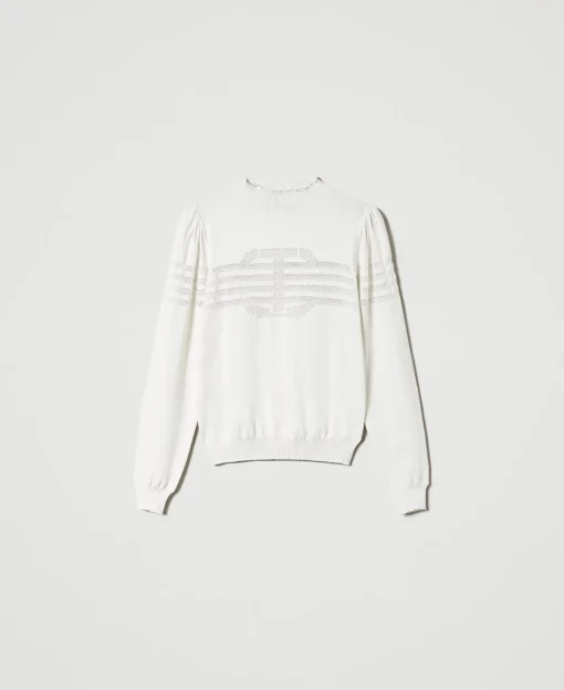 Pull Col Montant Avec Finition Oval T