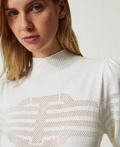 Pull Col Montant Avec Finition Oval T