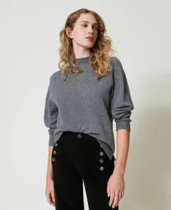 Pull Col Montant En Cachemire