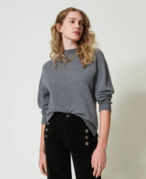 Pull Col Montant En Cachemire