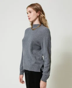 Pull Col Montant En Cachemire