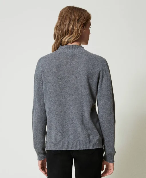 Pull Col Montant En Cachemire