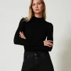 Pull Col Montant Sans Coutures En Laine