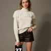 Pull Col Roulé En Laine Et Cachemire