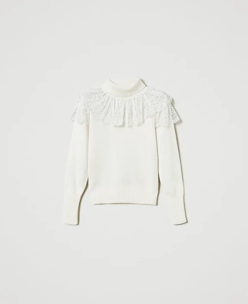 Pull Col Roulé En Laine Et Cachemire